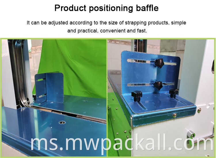 Automatik Table Top Binding Bundling Band Belt Box Case Carton Strapping Machine Mesin Strapping Band Machine